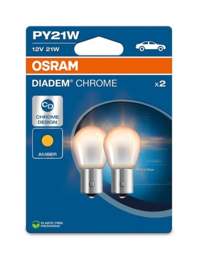 Žiarovka 12V 21W BAU15s DIADEM Chrome Osram