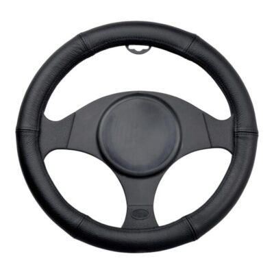 Poťah volantu kožený čierny 35-37cm Automax 
