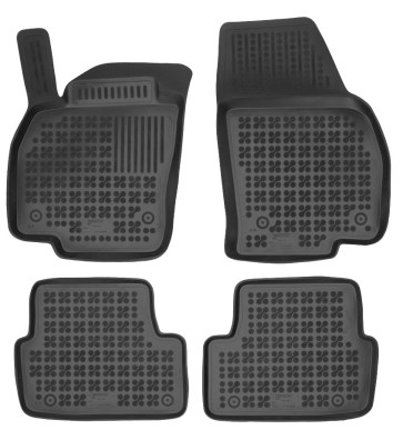 Autorohože gumové so zvýšeným okrajom VW Polo VI od 2017