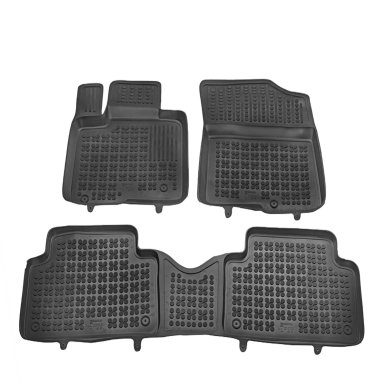 Autorohože gumové so zvýšeným okrajom Kia Sorento IV 5m, 7m (3. rad sedadiel sklopený) s HeV od 2020