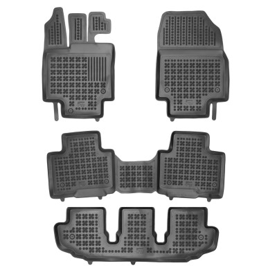 Autorohože gumové so zvýšeným okrajom Toyota Highlander Hybrid IV (XU70) 7m od 2019