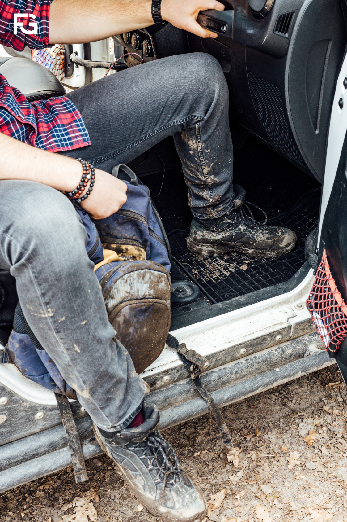 Detail gumového autokoberca 2