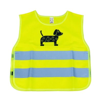 Vesta reflexná detská žltá DOG Amio
