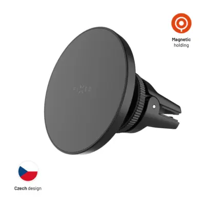 Držiak magnetický FIXED MagCircle do ventilácie s podporou MagSafe, čierny