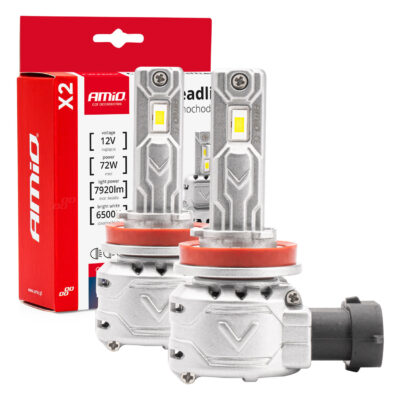 Žiarovky LED hlavného svietenia H8 H9 H11 X2 Series Amio