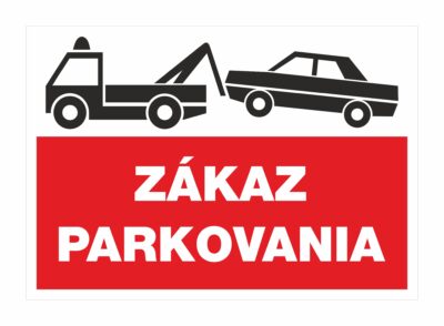 Samolepka - Zákaz parkovania (A4)